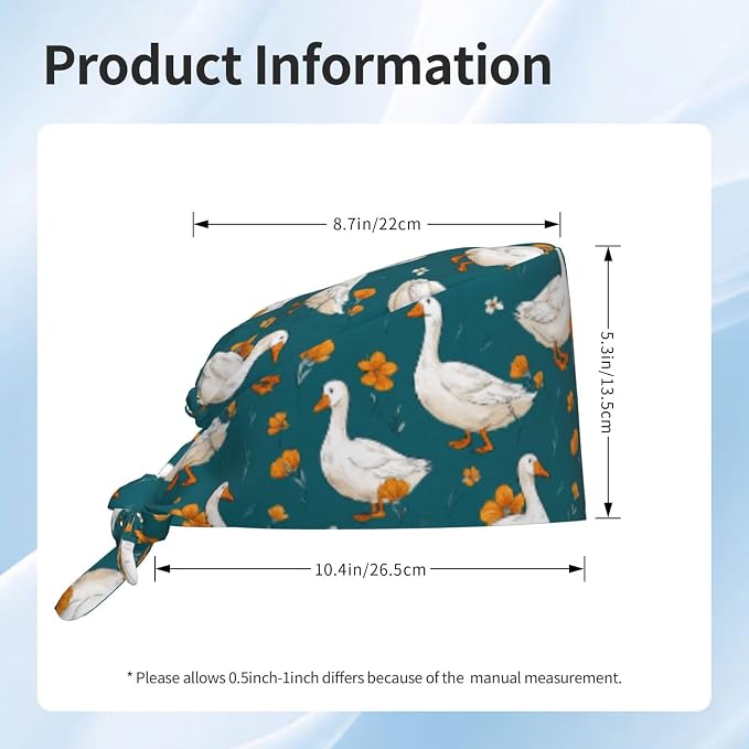 Alligator Ice Cream Working Cap, Scrub Cap - Image 5