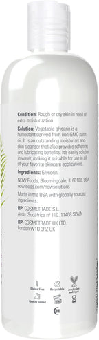 NOW Foods Solutions, Vegetable Glycerin, 100% Pure, Versatile Skin Care - Image 2