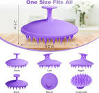 Meartchy Silicone Scalp Massager Shampoo Brush, Scalp Scrubber - Image 2