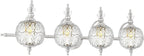 Brushed Nickel Bathroom Vanity Light Fixture Vintage Style by Ditoon