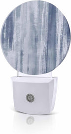 Night Lights Auto Sensor Blue Abstract Graffiti Night Light Art Painting Round by Home+L6