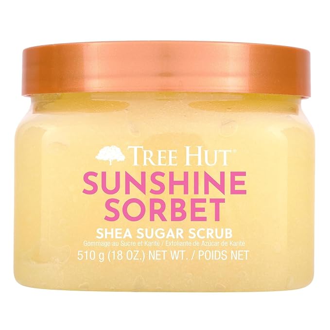 Tree Hut Sunshine Sorbet Shea Sugar Scrub, Exfoliating Body Scrub Removes Dead by TreeHut