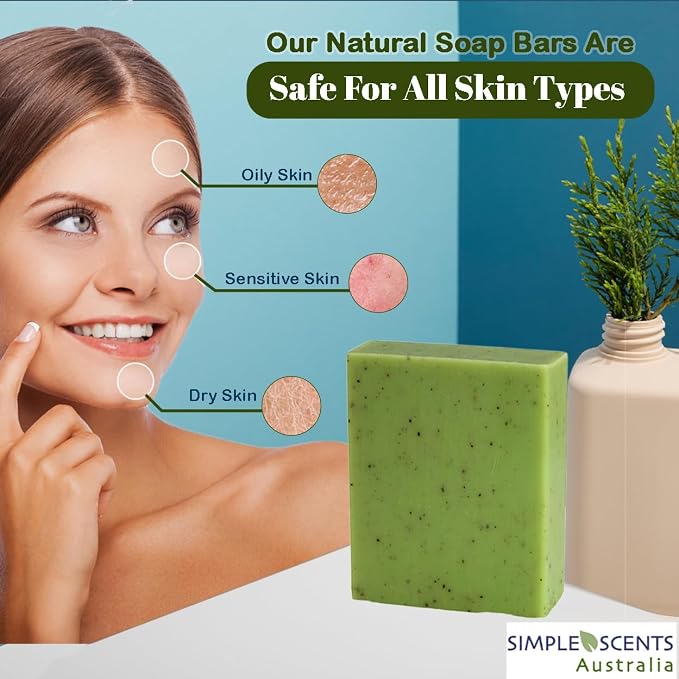 Simple Scents Australia Eucalyptus Scented Natural Soap Bars, 3.5oz - Image 6