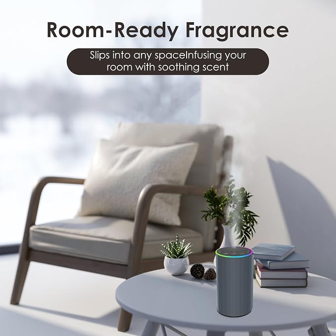 Waterless Essential Oil Diffuser, 7 Colors LED Light, Battery Powered Mini - Image 7