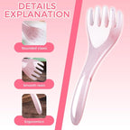 2Pcs Pink Head Massager Scalp Tool, Gua Sha Scalp Massager & Comb - Image 6