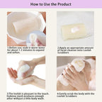 Natural Loofah Exfoliating Body Scrubber, Bath Shower Loofah Sponge - Image 3