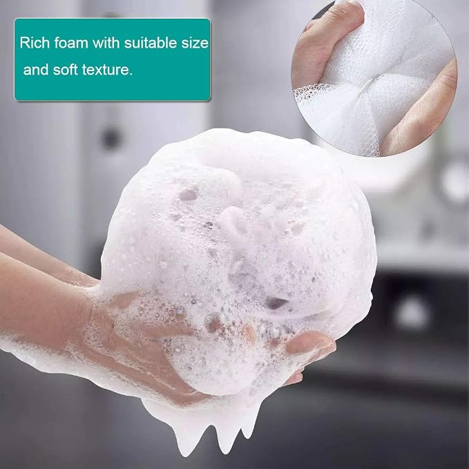 10 Pack of Bath Loofah Shower, Small Size Sponge Pouf Body Scrubber Exfoliator - Image 7