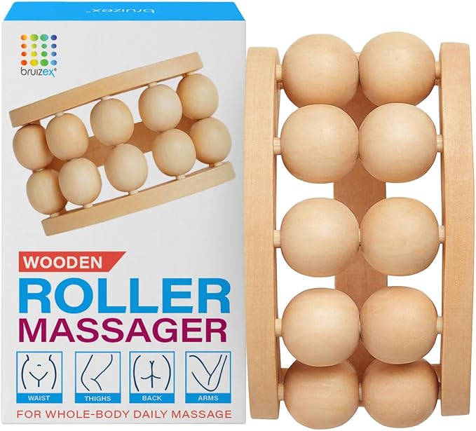 Bruizex Wood Therapy Massager | Wooden Lymphatic Drainage Roller | by BruizexTheUltimateRecoveryMust-Have