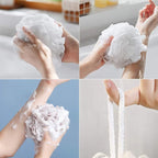 10 Pack of Bath Loofah Shower, Small Size Sponge Pouf Body Scrubber Exfoliator - Image 3