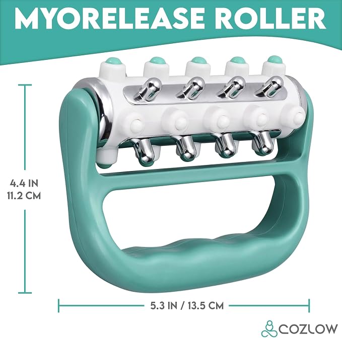 COZLOW - MyoRelease Lymphatic Drainage Massager - Green - Handheld Fascia - Image 7