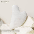 Rena Chris Gua Sha Facial Tools: Natural Jade Stone Guasha Tool - Image 2