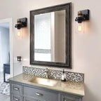 1-Light Rustic Wall Sconces Farmhouse Bathroom Light Fixtures Over Mirror - Image 3