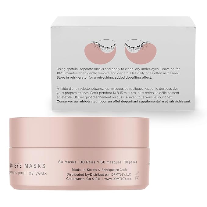 DRMTLGY Brightening Eye Masks – Biodegradable Hydrogel Under Eye Patches - Image 14