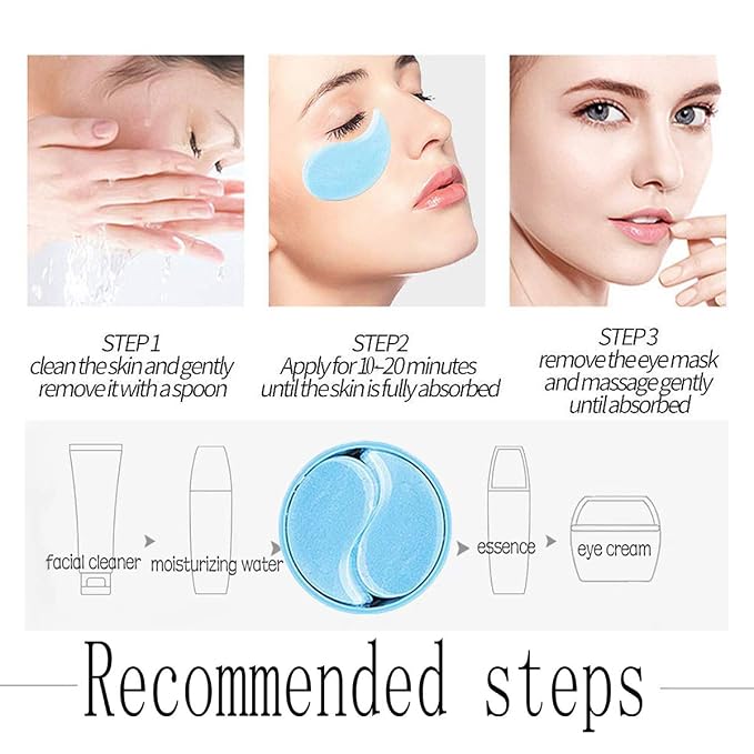 Under Eye Patches, 30 pairs Hyaluronic Acid Anti-Aging Under Eye Mask, Collagen - Image 4