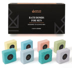 Bath Bombs for Men – 8 Large Block Shape Natural Mens Bath Bombs | Relaxing - Image 5