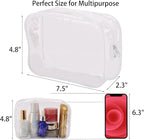 Tbestmax 10 Pcs Clear Cosmetic Bags Small Makeup Bags Portable Waterproof - Image 2