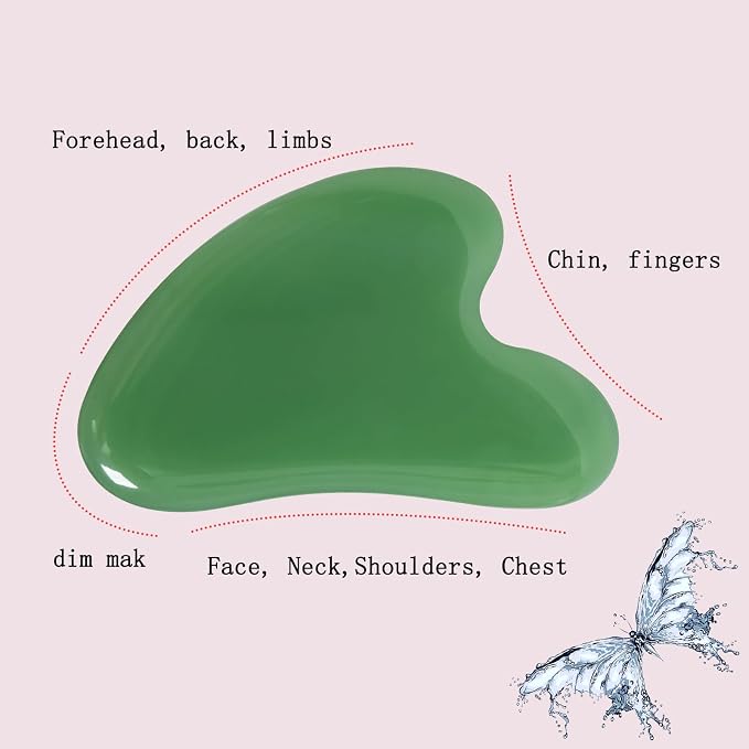 Gua Sha Jade Stone Gua Sha Massage Tool, Guasha Tool - Image 5