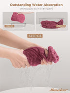 Hicober Microfiber Hair Towel, Hair Turbans - Image 6