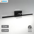 VOLISUN Modern Bathroom Vanity Light 31.5 inch, 18W Dimmable 5CCT Led Bathroom - Image 6