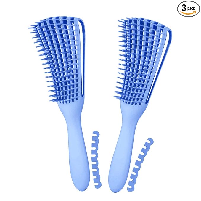 Hair Brush, Detangling Brush for Afro America/African Hair Textured 3a to 4c by Unknown
