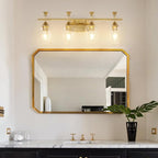 Bathroom Light Fixtures, Brushed Gold Vanity Lights - Image 2
