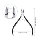 Mudder 3 Pack Black Cuticle Trimmer Nippers Cutter Tool Stainless Steel Nail - Image 3
