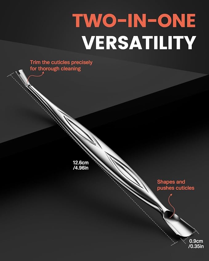 BEZOX Cuticle Pusher with Trimmer - Image 3