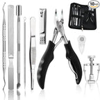 Bcabo 10Pcs/set Ingrown Toenail Tools Kit, Nail Treatment Foot Tool, Ingrown by bcabo