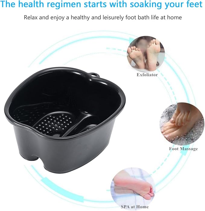 Foot Bath Foot Soaking Bath Basin Extra Large Foot Soaking Tub Bath Basin - Image 2