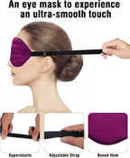 Silk-Sleep-Mask Eye-Mask Eye-Cover Eyeshade - Image 2