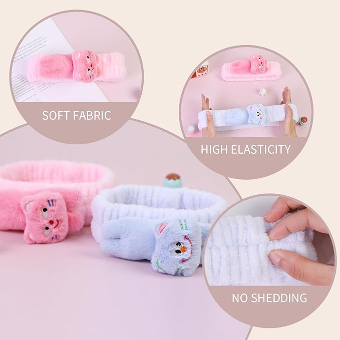 Kawaii Spa Headbands for Women Girls - Image 4