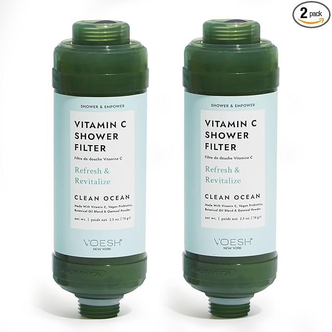 VOESH Vitamin C Shower Filter, Clean Ocean, Shower Aromatherapy, Water Purifier by VOESHNewYork
