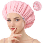 Years calm Shower Caps for Women Reusable Waterproof, Double Layer Waterproof by Yearscalm