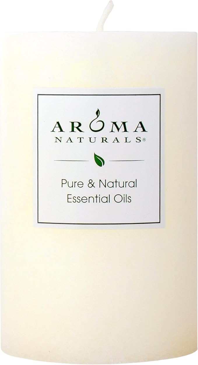 Aroma Naturals Orange, Clove and Cinnamon Essential Oil Scented Pillar Candle by Aroma+Naturals