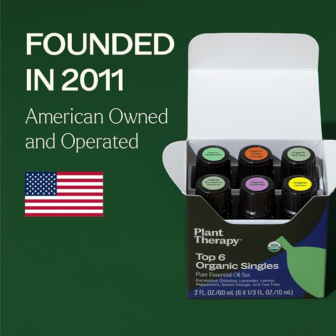 Plant Therapy Top 6 USDA Organic Essential Oil Set - Image 7