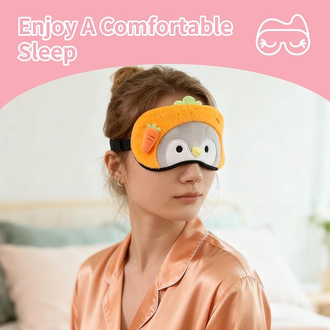 PERFECTSIGHT Sleep Eye Masks, Cute Sleep Eye Cover Lightweight Adjustable - Image 6