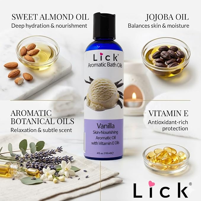 Lick Vanilla Aromatic Bath Oil - Image 5