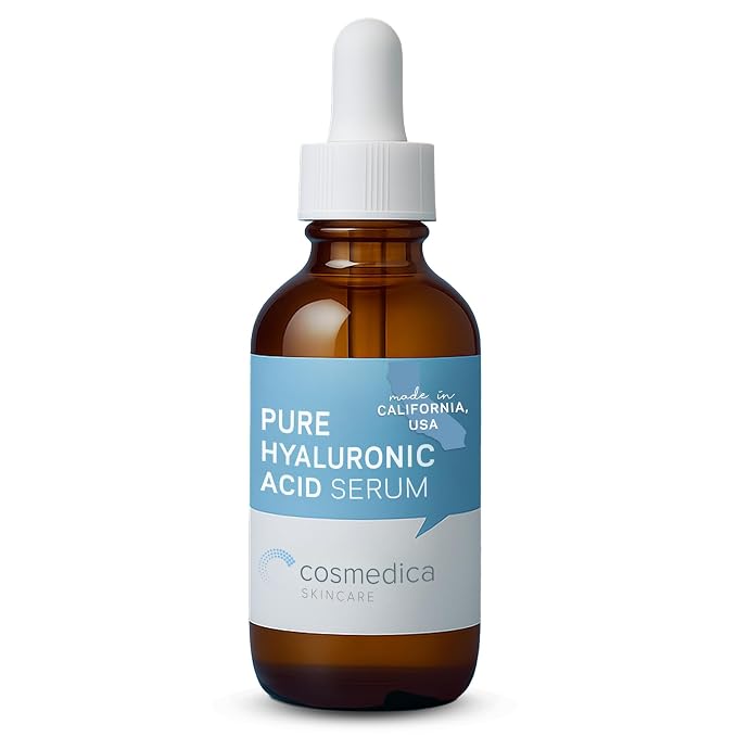 Hyaluronic Acid Serum for Skin 100% Pure Anti Aging Intense Hydration Moisture by CosmedicaSkincare
