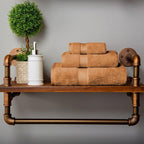 SUPERIOR Egyptian Cotton Pile 3 Piece Towel Set, Includes 1 Bath, 1 Hand - Image 2