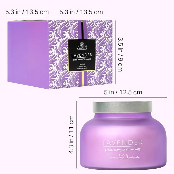 Lavender Candle 19oz Volcano Jar - Image 6