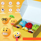 HZEX Large Emotion Face Bath Bombs Set of 6 – Fun Emoji-Inspired Spa Fizzies – - Image 3
