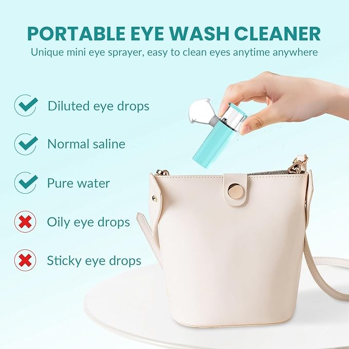 2-in-1 Nano Face & Eye Mister, USB Rechargeable Cool Mist Sprayer - Image 4