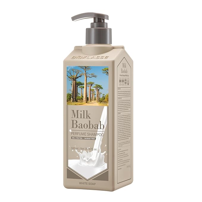 Milk Baobab Hydrating Shampoo, Nourishing Korean Hair Care, Long-Lasting White by MilkBaobab