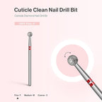 MelodySusie Ball Shape Cuticle Clean Nail Drill Bit 3/32'', Professional Safety - Image 4