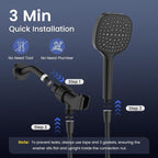 Filtered Shower Head with Handheld, High Pressure 7 Spray Showerhead with - Image 7