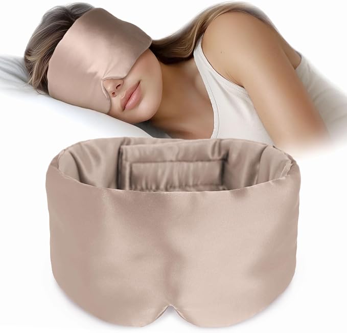 Silk Sleep Mask Soft Pressureless: 100% Mulberry Silk by OLESILK