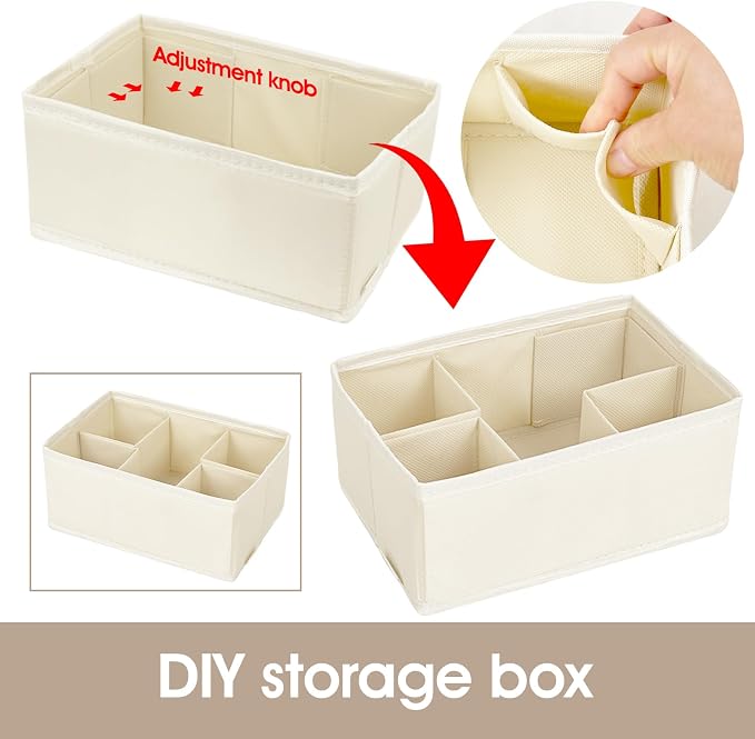 VERONLY Cosmetic Storage Bins Makeup Organizer, Adjustable Multifunction - Image 2