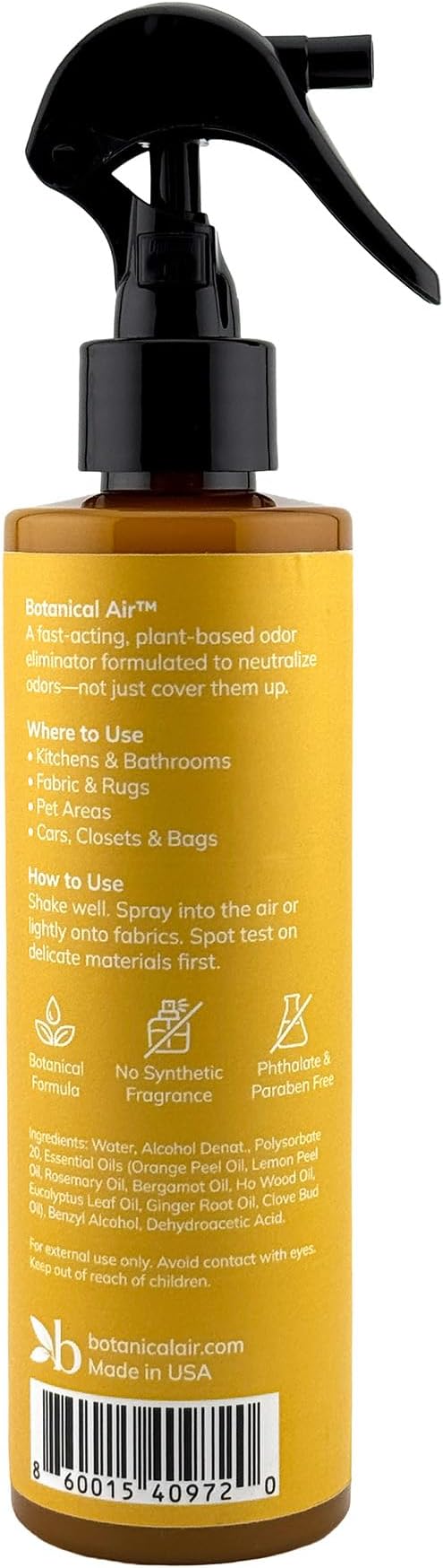 Plant-Based Odor Eliminator Spray – Natural Essential Oil Air Freshener - Image 2