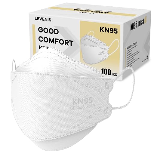 LEVENIS KN95 Face Masks 100 Pack, Breathable Comfortable and Disposable KN95 by LEVENIS