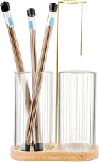 Glass Incense Holder, 2 in1 Incense Sticks Burner Holder by GUBEARE